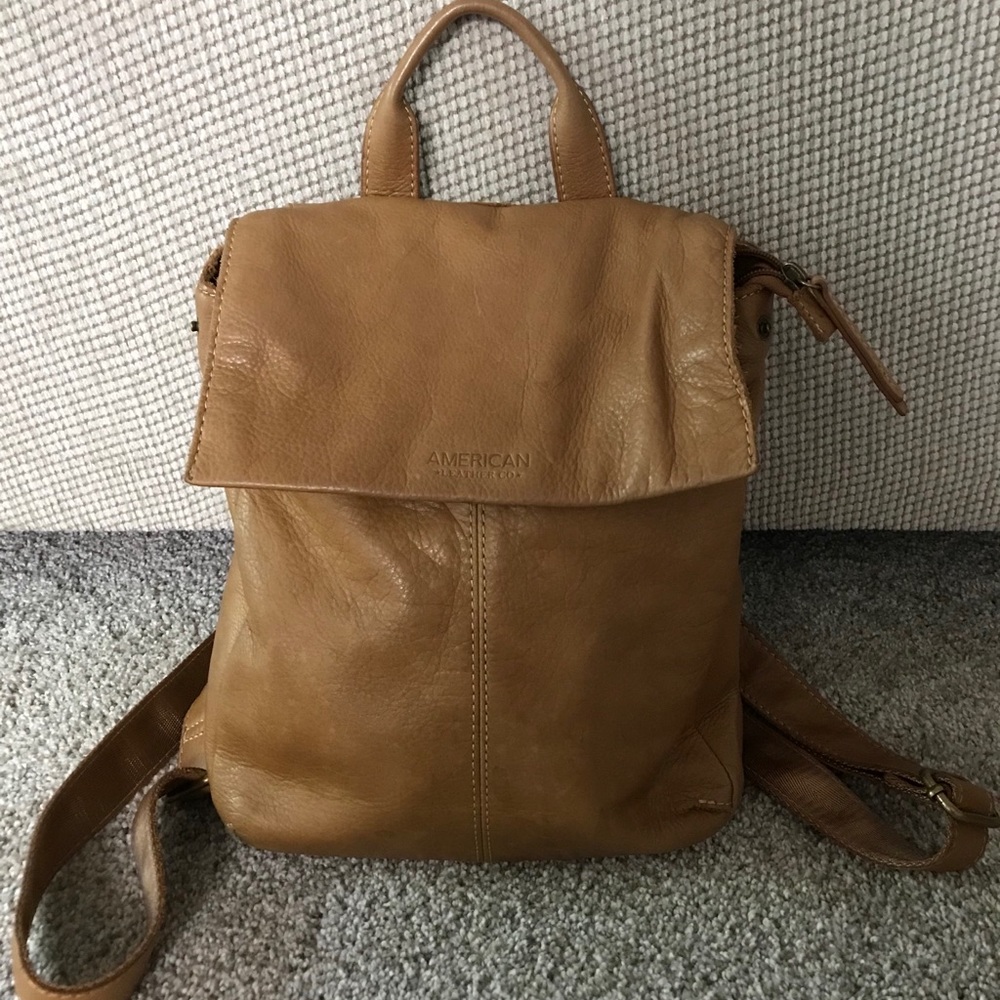 American Leather Company Backpack Purse